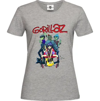 Dámské oblečení Tričko Gorillaz | color Druh: Dámské, Barva: Šedá, Velikost: S