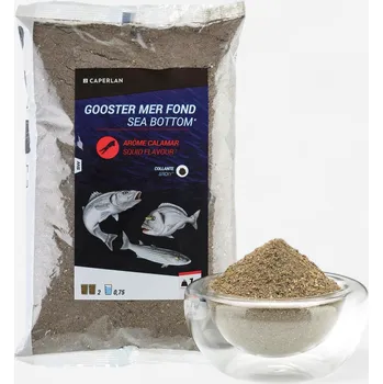 Rybářský háček CAPERLAN Návnada na mořský rybolov Gooster Mer 1 kg 1kg ČERNÁ