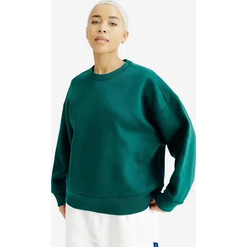 Dámská mikina DECATHLON Dámská mikina s kulatým výstřihem Elementals XL ZELENÁ