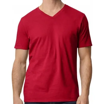 Pánské tričko Lehké měkčené tričko pod košili do véčka Gildan SoftStyle 150 g/m Barva: červená rajčatová, Velikost: L G64V00