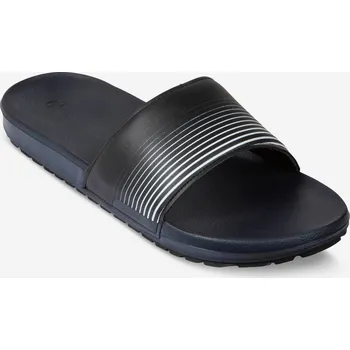 Pánská obuv DECATHLON Pánské pantofle Slap 550 Lines 45/46 ČERNÁ|ŠEDÁ