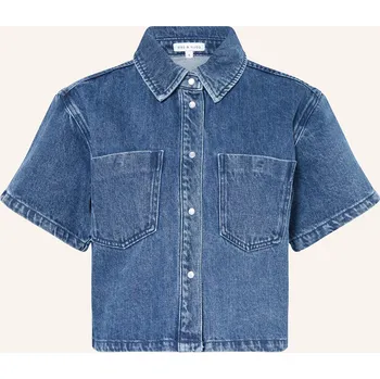 Dámská halenka Mrs & Hugs Dámská Oversized Džínová Halenka, modrá, 40