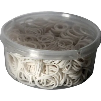 Čištění pro koně KERBL Gumičky do hřívy pro koně bílé