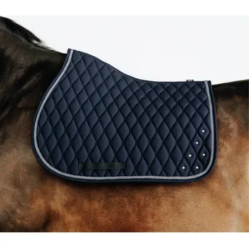 FOUGANZA Podsedlová dečka s kamínky pro koně a poníky 500 MODRÁ
