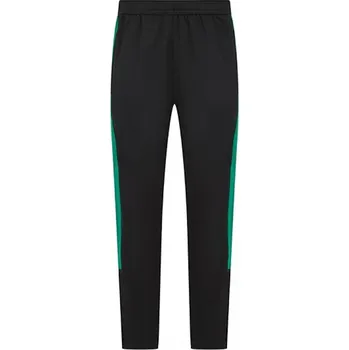 Finden+Hales Sportovní tepláky s kontrastními bočními díly a zipy nad kotníky Barva: černá - zelená, Velikost: 5XL FH881