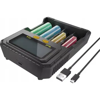 PD4 RYCHLÁ NABÍJEČKA PRO BATERIE AAA, AA, 18650, 21700, 26650