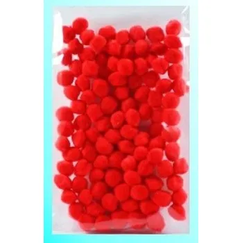 Set školních potřeb Pompony czerwone 10mm 100szt