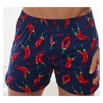 Trenýrky Trenkoslipy Cornette pánské 156 papričky modré Barva: Modrá, Velikost: 3XL