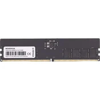 Operační paměť 2-Power 16GB DDR5 4800MHz CL40 DIMM Paměťový modul 2-Power DDR5 s kapacitou 16GB, rychlostí 4800MHz a latencí CL40, určený pro desktopové počítače. PN: MEM9904A