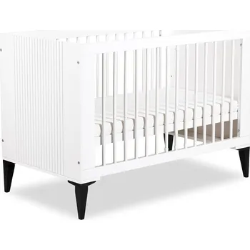 Dětská postýlka KLUPS Postýlka dřevěná MIA 120x60 (bez matrace) Bílá