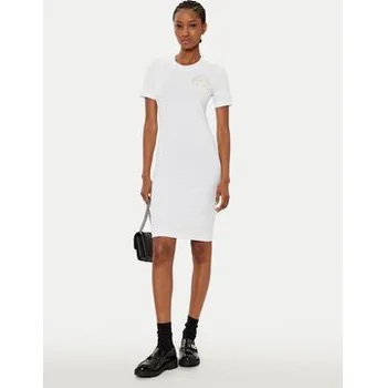 Dámské šaty Versace Jeans Couture Každodenní šaty 78HAOT00 Bílá Slim Fit M