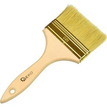 Malířský štětec Štětec plochý, 102 mm, dřevěná rukojeť GEKO
