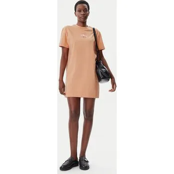 Dámské oblečení Calvin Klein Jeans Každodenní šaty Gradient Monologo J20J225273 Korálová Relaxed Fit XS