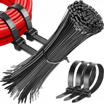 Stahovací páska STĚHOVACÍ PÁSKY STAHOVACÍ PÁSKY KABELOVÉ 3,6x300 UPEVŇOVACÍ SPONY STAHOVACÍ PÁSKY UV 100 Ks