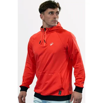 Dámská mikina KUIKMA Pánská mikina s kapucí na padel Pro L ČERVENÁ