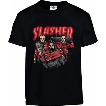 Pánské tričko Tričko Slasher Druh: Dětské, Barva: Černá, Velikost: 110-XS