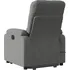 Masážní křeslo Elektrické zvedací masážní polohovací křeslo mikrovlákno 3204952 tmavě šedé