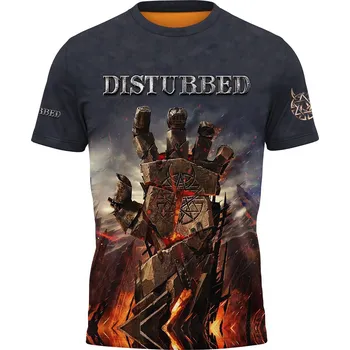 Pánské tričko metalove-tricko-Disturbed velikost: 146 - šířka 39 cm, délka 51 cm