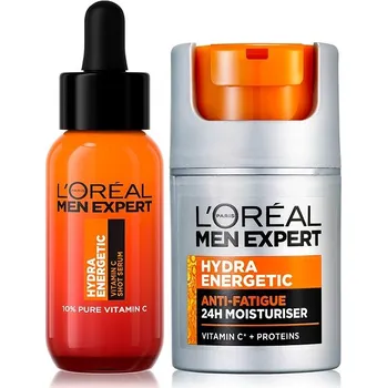 Přípravek na čištění pleti a oči L'ORÉAL PARIS Men Expert Hydra Energetic Set 80 ml