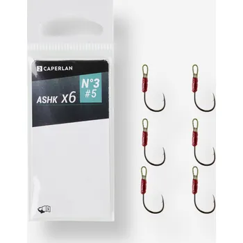 Rybářský háček CAPERLAN Háček Assist k woblerům či třpytkám na rybolov pstruhů ASHK 3 ORANŽOVÁ|ČERNÁ