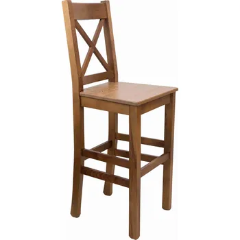 Jídelní stůl Barová židle Mexicana BAR25 z masivu Barevné provedení: vosk - světle hnědý-medový