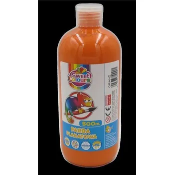 Set školních potřeb Farba plakatowa pomarańczowa 500ml
