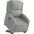 Křeslo Zvedací polohovací křeslo samet 3204300 světle šedé