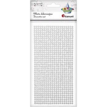 Set školních potřeb Mata dekoracyjna Perełki białe 800szt