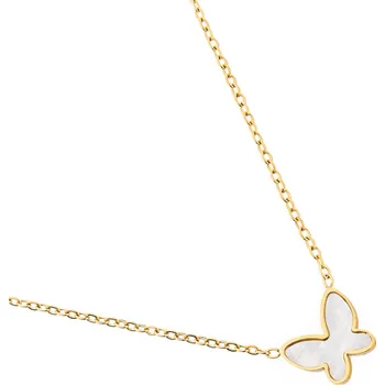 Náhrdelník franco bene Náhrdelník s motýlkem - pozlacený | 2944