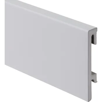 Podlahová lišta soklová Bravo 80mm - světle šedá