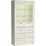Casarredo Vitrína INDIANAPOLIS I-3 jasan bílý