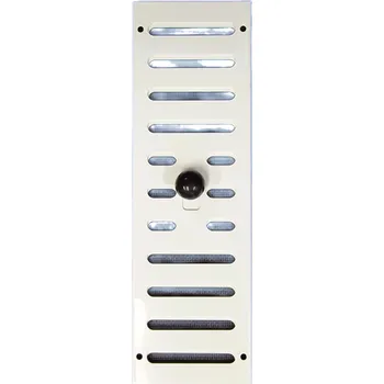 Větrací mřížka M&D Větrací mřížka 8x26 cm uzavíratelná BÍLÁ HLINÍK