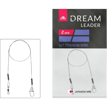Mikado lanko - DREAM LEADER - TITANIUM 1x7- 2ks Varianta: 20cm/20LB/9kg
