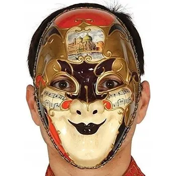 Karnevalová maska Maska na obličej klaun, vícebarevná