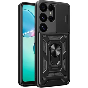 Pouzdro na mobilní telefon Hybrid Armor CAMSHIELD / odolné pouzdro / kryt 4v1 / pro Samsung Galaxy S25 Ultra / černé