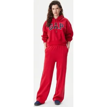 Dámské kalhoty Gap Teplákové kalhoty 729444-14 Červená Wide Leg M