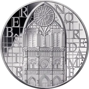 Sběratelství Notre Dame 2 Oz Stříbrná mince