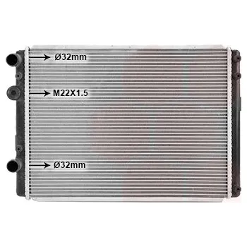 Chladič motoru Chladič, chlazení motoru VAN WEZEL 58002249