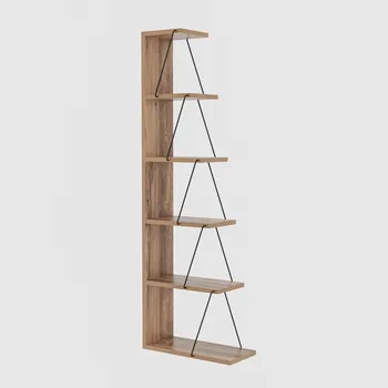 police Regál DARA, borovice/černá + vyzvednutí ZDARMA