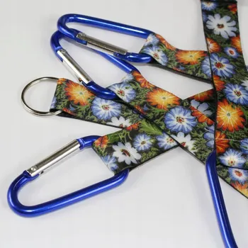 Vodítko pro psa Krátké vodítko s karabinou, folklorní opolské květy, černé