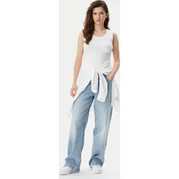 Tommy Jeans Top Essential DW0DW20673 Bílá Slim Fit XL