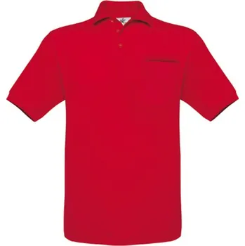 Pánská košile B&amp;C Pánská polokošile PU415 Red XL