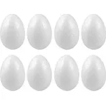 LUMA Polystyrenové vajíčko 60 mm 10 ks bílé