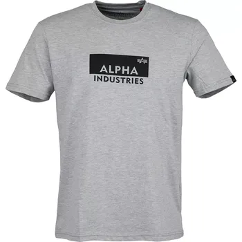 Alpha Industries Box Logo T (grey heather) triko XL