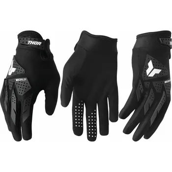 Moto rukavice Motokrosové / enduro / mtb rukavice THOR LAUNCHMODE XP barva černá/bílá