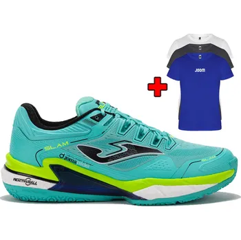 Pánská tenisová obuv Pánská tenisová obuv JOMA SLAM MEN 2427 TURQUOISE + bonus TRIČK - UK 9