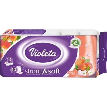 Toaletní papír Violeta toaletní papír Strong & Soft Peach