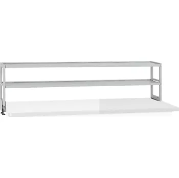 Dílenský regál Přídavná kovová police na nářadí pro stoly BL, 2 police, nosnost 40 kg, 1800 x 300 x 450 mm