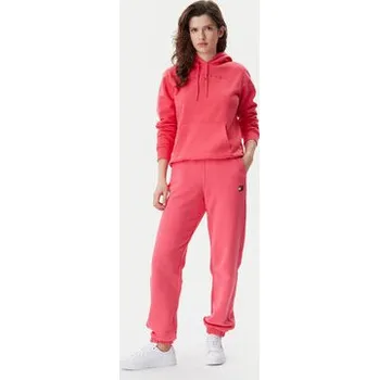 Dámské kalhoty Tommy Jeans Teplákové kalhoty Badge DW0DW20679 Růžová Regular Fit S