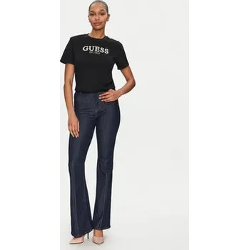 Pánská móda Guess T-Shirt W5GI15 K8FQ4 Černá Regular Fit XL